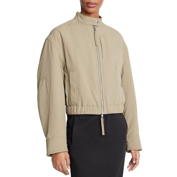 Vince WomensCropped Bomber Jacket